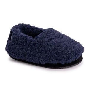 MUK LUKs NEW The Original Cozy Sapphire Blue Sherpa Slipper Shoes Size Large